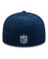 Фото #4 товара Men's Navy New England Patriots Throwback Cord 59FIFTY Fitted Hat