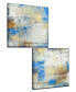 'The View I/II' 2 Piece Abstract Canvas Wall Art Set, 20x20"