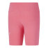 Puma Essentials Logo 7 Inch Bike Shorts Womens Pink Casual Athletic Bottoms 8483