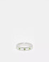 Whistles 1 pack silver ring with emerald gems