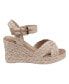 Фото #2 товара Women's Maya Raffia Platform Wedge Sandals