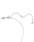 ფოტო #3 პროდუქტის Constella Silver-Tone Crystal Necklace, 17-3/4"