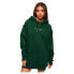 Фото #2 товара SUPERDRY Luxe Metallic Logo Hood Long Sleeve Short Dress