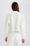 Фото #6 товара Кардиган женский defacto Ceket Tasarımlı Cep Detaylı Geri Dönüşüm Triko Hırka