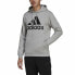 Фото #5 товара Толстовка с капюшоном мужская Adidas Essentials Fleece Big Logo Серый