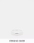 ASOS DESIGN sterling silver band ring in silver