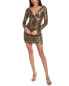 Фото #1 товара Rachel Gilbert Fluer Mini Dress Women's Gold Au 3 / Us 8