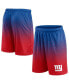 ფოტო #4 პროდუქტის Men's Royal, Red New York Giants Ombre Shorts