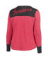 ფოტო #4 პროდუქტის Women's Red and Black Ottawa Senators Plus Size Blindside Tri-Blend Long Sleeve Thermal T-shirt