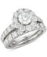 ფოტო #1 პროდუქტის Diamond Round Halo Bridal Set (3 ct. t.w.) in 18k White Gold