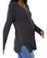 Фото #2 товара Women's Maternity Side Zip Nursing Sweater