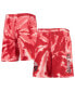 ფოტო #2 პროდუქტის Big Boys Red Toronto Raptors Santa Monica Tie-Dye Shorts