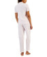 ფოტო #2 პროდუქტის Women's 2-Pc. Notched-Collar Pajamas Set, Created for Macy's