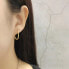 Фото #2 товара Decent oval steel earrings