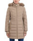 ფოტო #1 პროდუქტის Women's Faux-Fur-Trim Hooded Puffer Coat, Created for Macy's