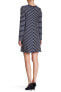 Фото #2 товара Платье Max Studio с длинным рукавом в полоску Индиго/Айвори размер Small