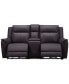 Фото #1 товара Addyson 77" 3-Pc. Leather Sofa with 2 Zero Gravity Recliners with Power Headrests & 1 Console, Created for Macy's