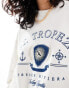 Фото #3 товара Abercrombie & Fitch St Tropez print sweatshirt in cream