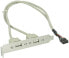 Фото #1 товара InLine USB 2.0 Slot Bracket 2x USB Type A female to 1x 10Pin Connector 0.35m