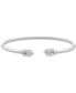 ფოტო #1 პროდუქტის Diamond Scattered Cluster Flex Cuff Bangle Bracelet (1/4 ct. t.w.) in Sterling Silver, Created for Macy's