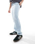 Lee West relaxed tapered fit jeans in seafoam light wash