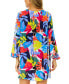 Women's Floral Bell-Sleeve Cover-Up Tunic