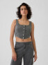 Фото #1 товара Structured Twill Cropped Corset Tank