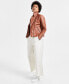 ფოტო #1 პროდუქტის Juniors' Asymmetric Faux-Leather Moto Jacket