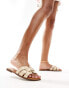 Фото #4 товара Truffle Collection flat mules in gold