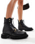 Фото #2 товара AllSaints Tori leather lace up boots in black