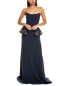 Rene Ruiz Strapless Faille Mermaid Gown Women's 8 - фото #1