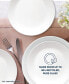 Vitrelle Shimmering White Plates, Set of 8