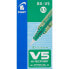 Фото #3 товара Ручка с жидкими чернилами Pilot V-5 Hi-Tecpoint Зеленый 0,3 mm (12 штук)