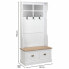 Hall Table with Drawers Alexandra House Living White Brown Zinc Alloy MDF Wood 39 x 184 x 92 cm