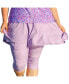 Women's Plus Size Flared Swim Skort With Capri Leggings