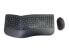 Фото #1 товара Conceptronic ORAZIO ERGO Wireless Ergonomic Keyboard & Mouse Kit - Portuguese layout - Full-size (100%) - RF Wireless - QWERTY - Black - Mouse included