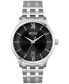 ფოტო #1 პროდუქტის Men's Elite Stainless Steel Bracelet Watch 41mm