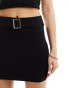 Фото #2 товара ASOS DESIGN mini pelmet skirt with buckle detail in black