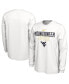 Men's White West Virginia Mountaineers On Court Long Sleeve T-shirt
