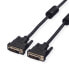 Фото #1 товара VALUE Monitor DVI Cable - DVI (24+1) - Dual Link - M/M 2 m - 2 m - DVI-D - DVI-D - Black - 1 pc(s) - Male/Male