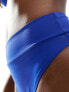 Фото #3 товара Weekday Heat high waist bikini bottom in blue exclusive to ASOS