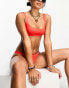 Фото #2 товара Weekday Sand sporty bikini top in shiny red