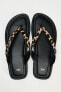 Фото #8 товара Animal print leather flat sandals