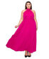 ფოტო #1 პროდუქტის Plus Size Alexis Halter Neck Maxi Dress