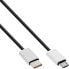 Фото #1 товара InLine USB 2.0 Cable - USB-C male / Micro-B male - black/alu - flexible - 1.5m