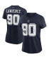 Фото #1 товара Women's Demarcus Lawrence Navy Dallas Cowboys Name and Number T-Shirt