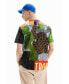 Men's Patchwork motif T-shirt Синий, L - фото #3