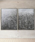 Фото #4 товара Circular Logic Textured Metallic Hand Painted Wall Art by Martin Edwards, 36" x 48" x 1.5"
