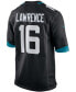 Фото #4 товара Men's Trevor Lawrence Black Jacksonville Jaguars Alternate 2021 NFL Draft First Round Pick Game Jersey