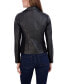 Фото #3 товара Women's Faux Leather Biker Jacket